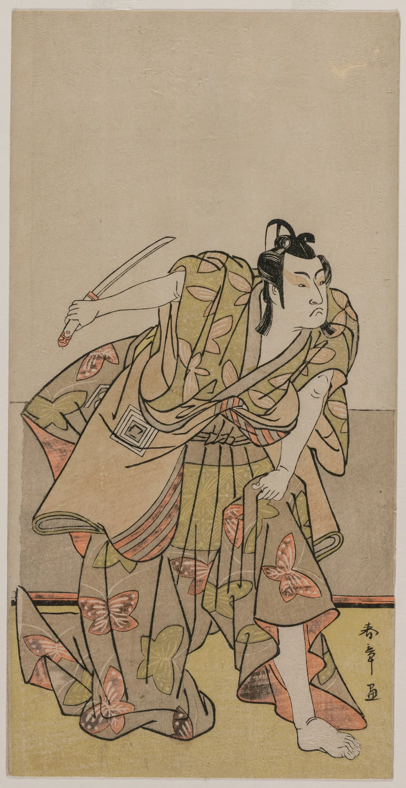 Ichikawa Monnosuke II as Soga no Goro, 1770