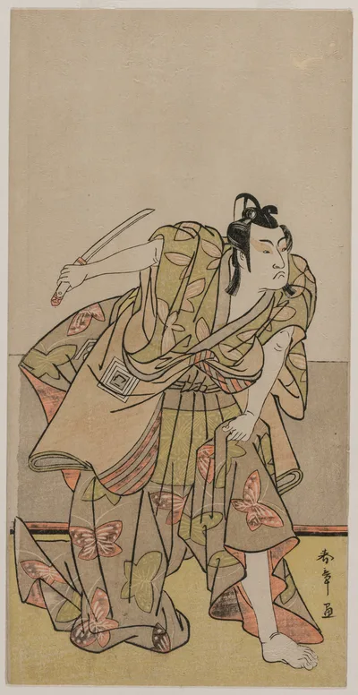 Ichikawa Monnosuke II as Soga no Goro, 1770