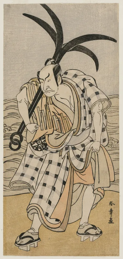 Nakamura Nakazo I as a Townsman Holding an Anchor, 1780