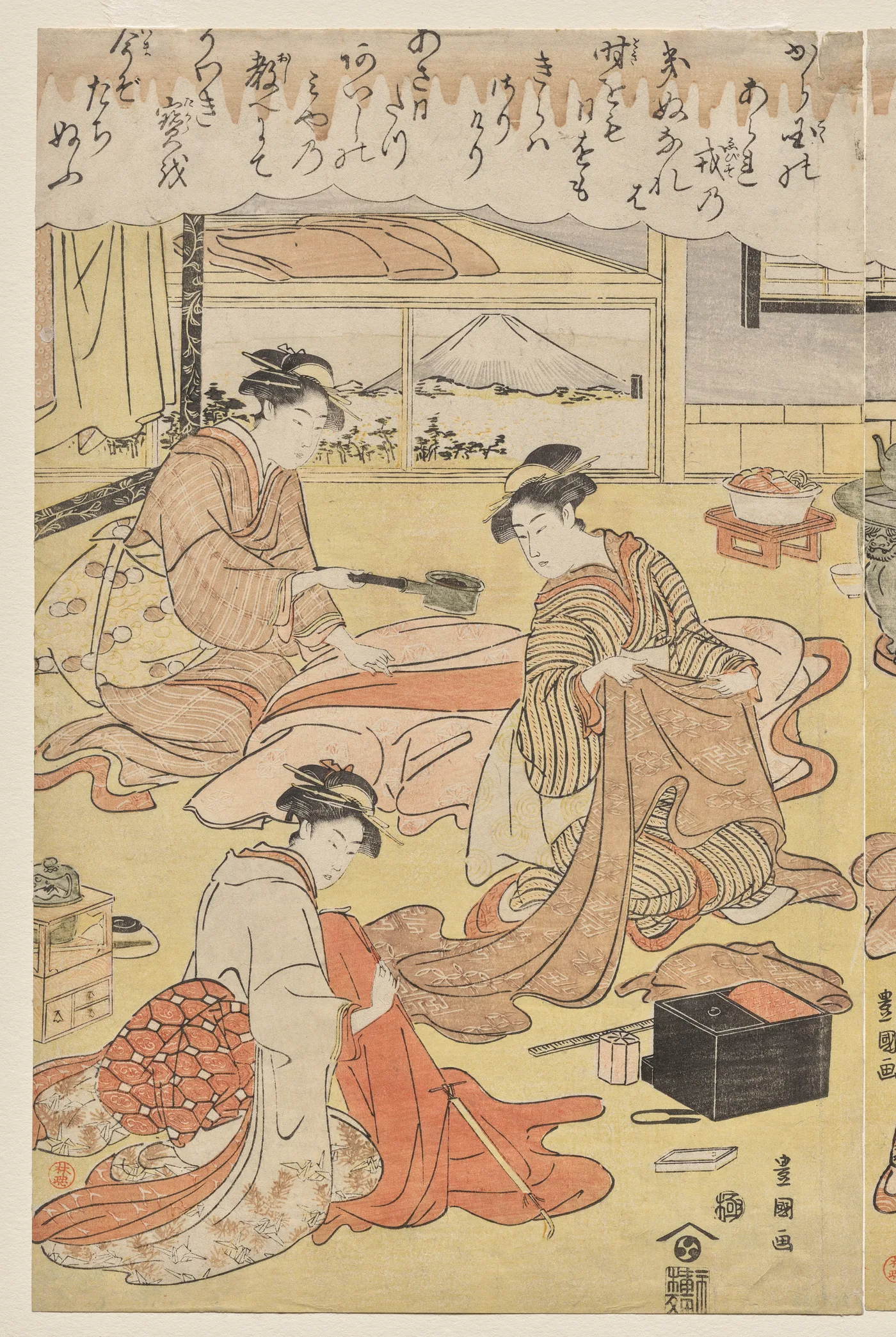 Women Making Clothing, 1790