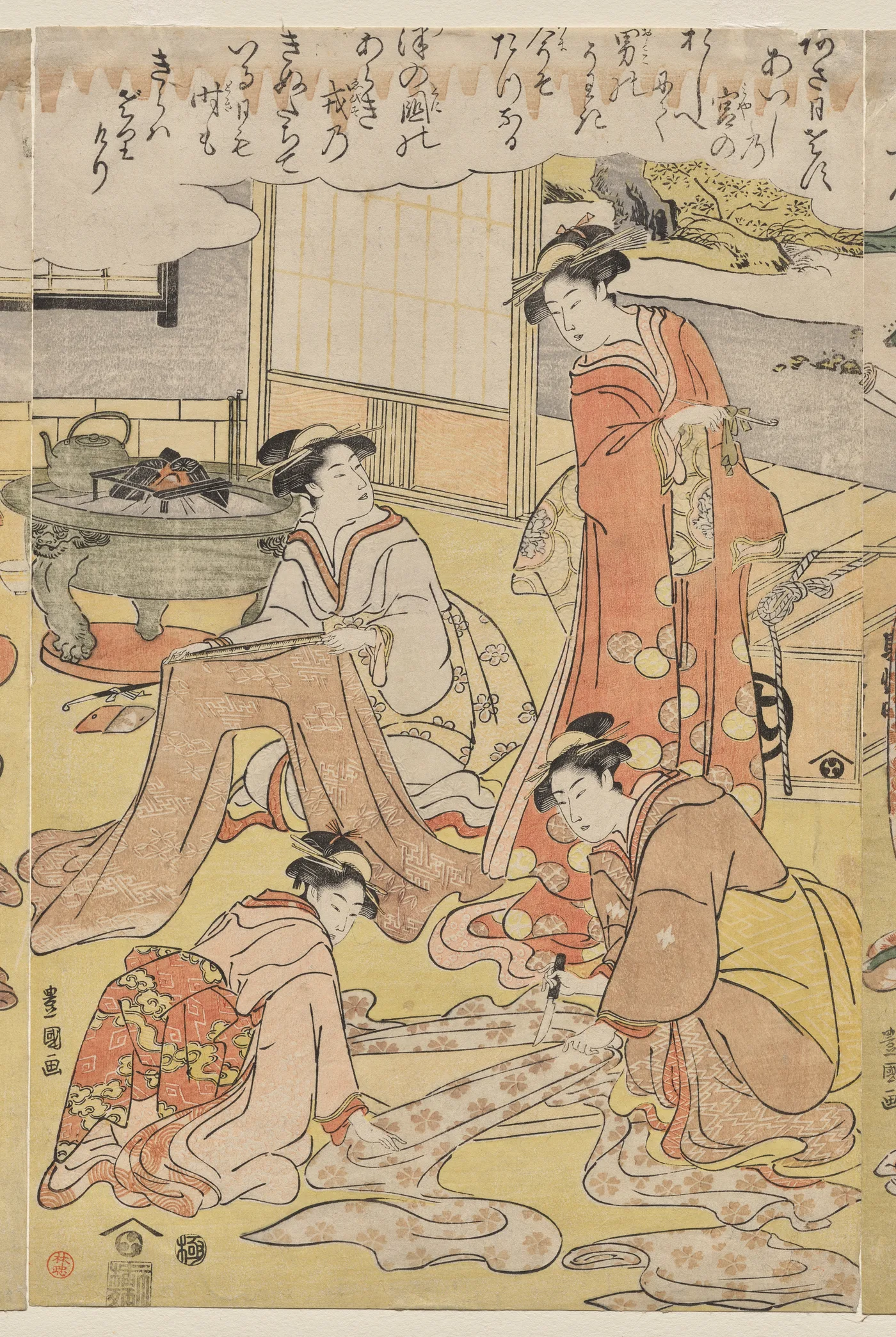 Women Making Clothing, 1790