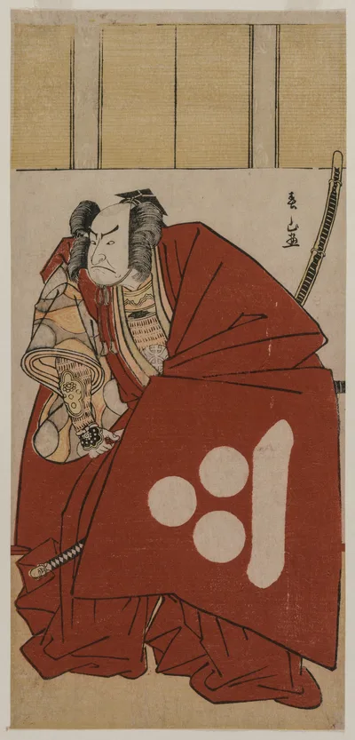 Photograph from 1781: Nakamura Nakazo I as Watanabe no Tsuna