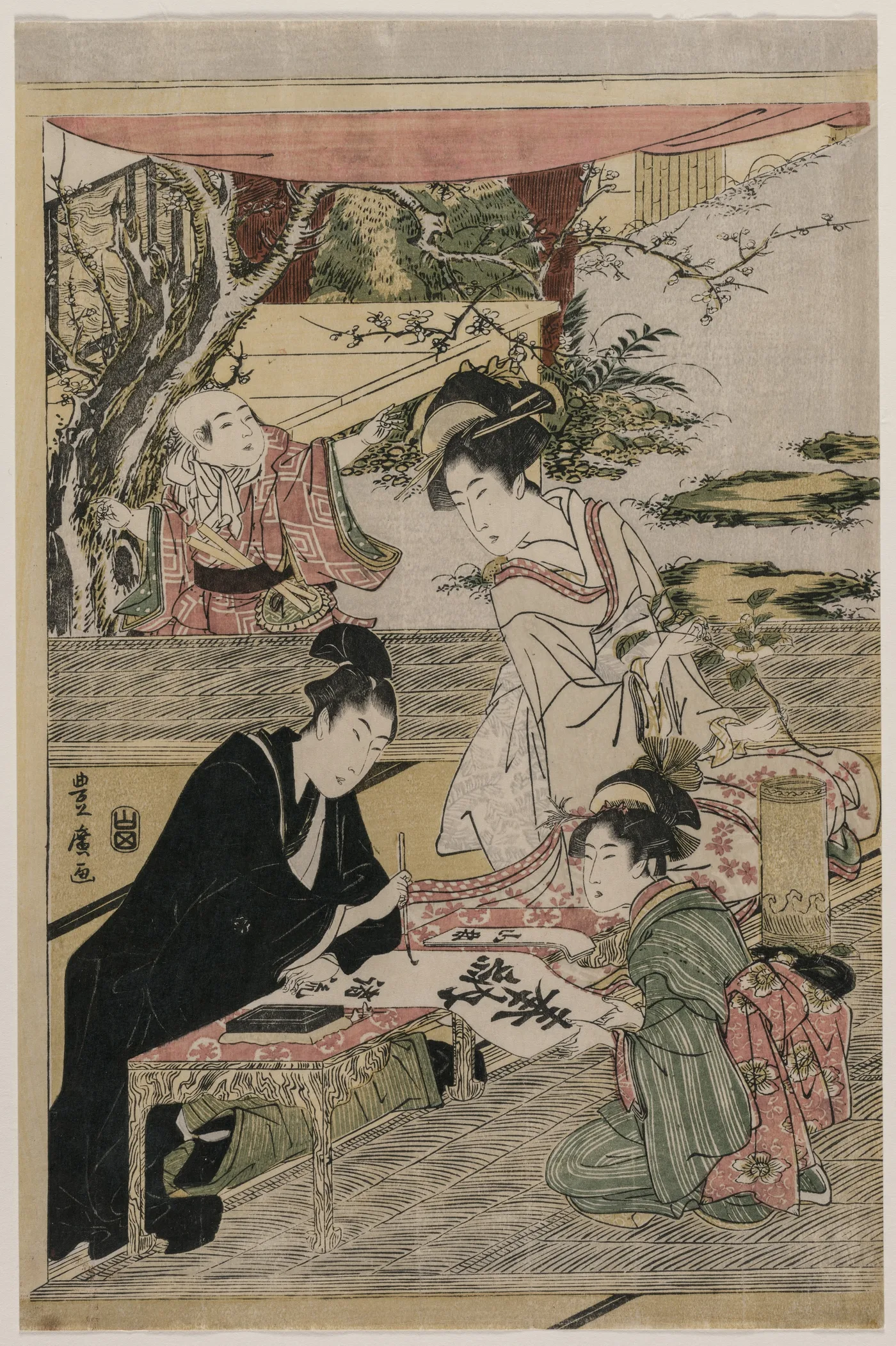 Young Man Writing at a Table, 1800