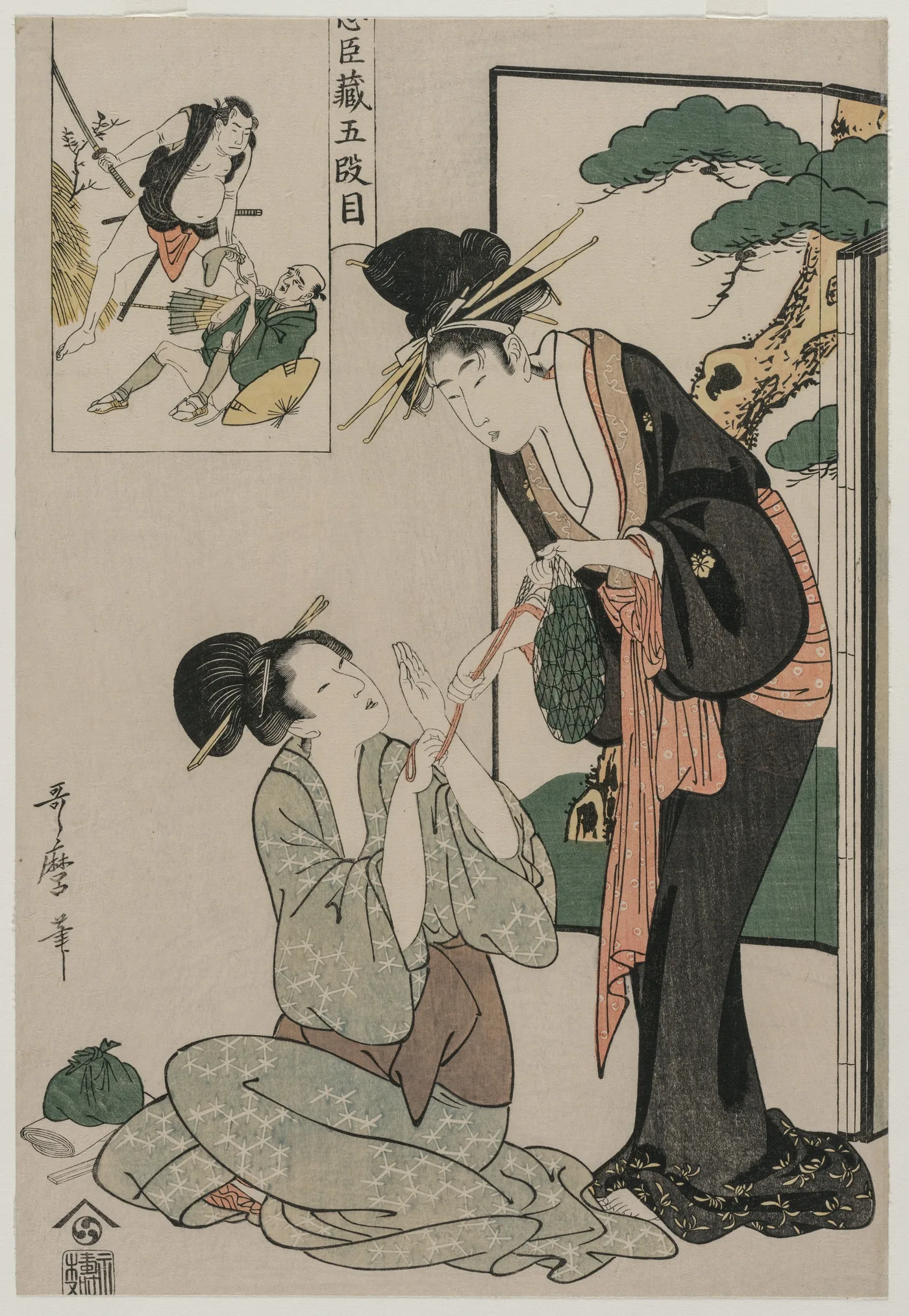 Chushingura: Act V of The Storehouse of Loyalty, 1790