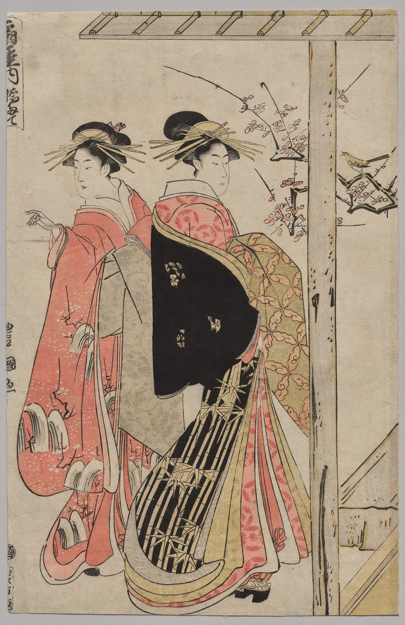 Courtesans of the Ōgiya on a Spring Outing, 1790