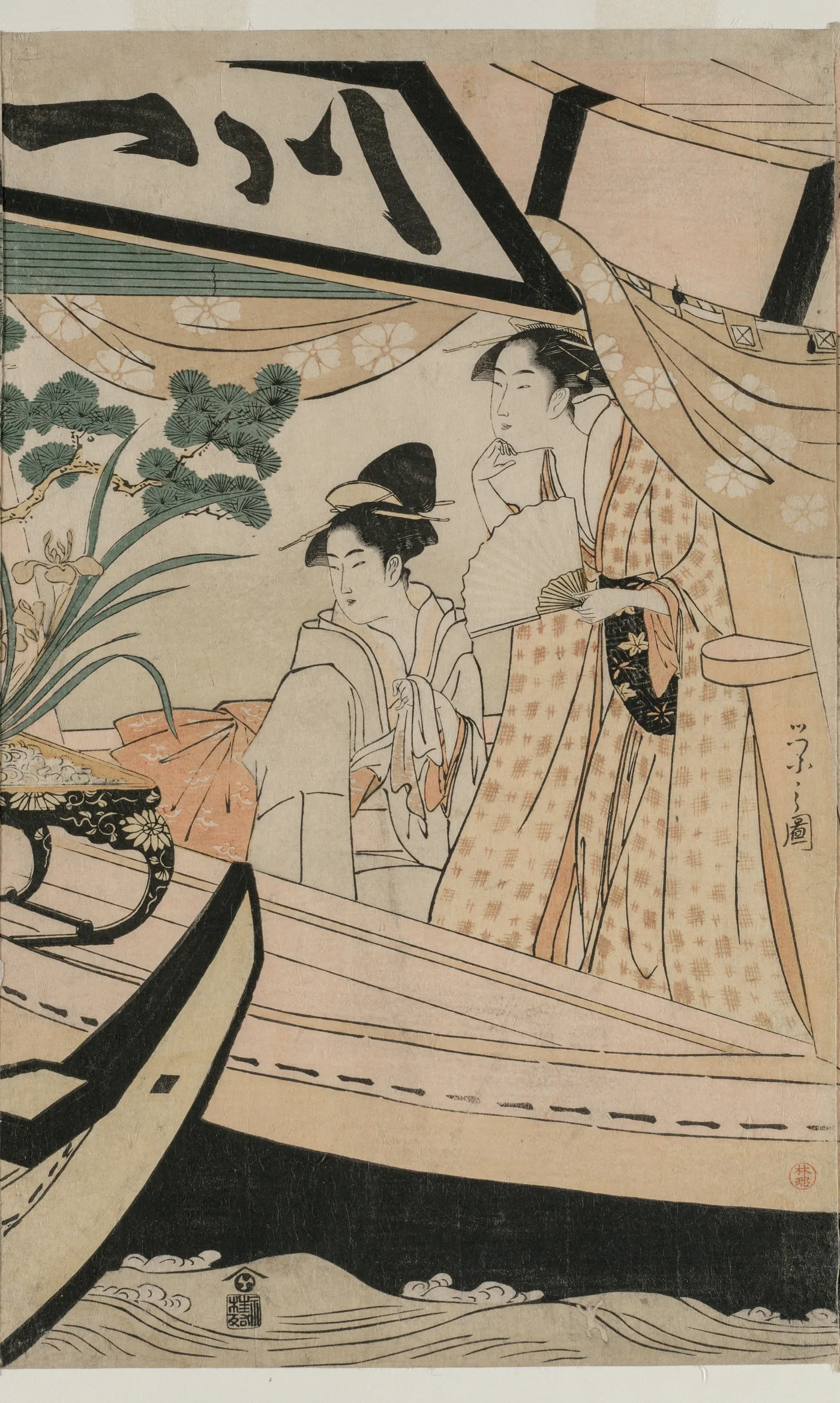 Party on the Pleasure Boat Kawaichimaru, 1796