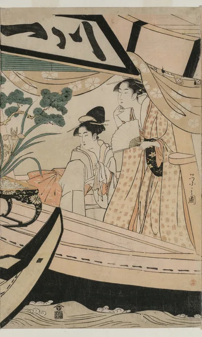 Party on the Pleasure Boat Kawaichimaru, 1796
