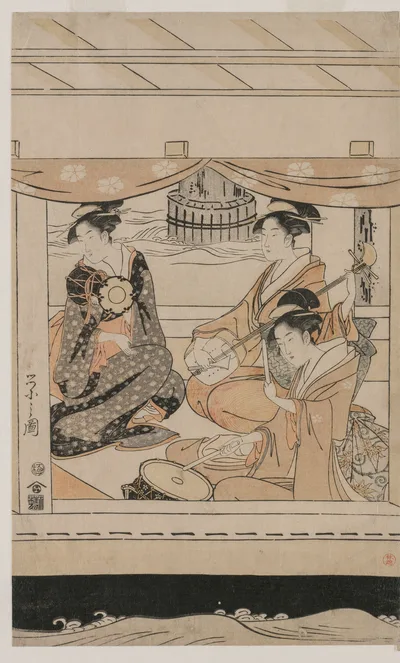 Party on the Pleasure Boat Kawaichimaru, 1796