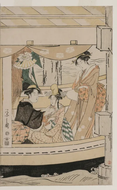 Party on the Pleasure Boat Kawaichimaru, 1796