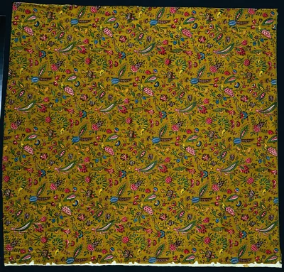Strip of Woodblock Printed Cotton, 1780