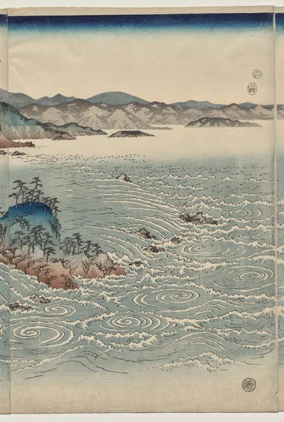 The Whirlpools of Awa, 1857
