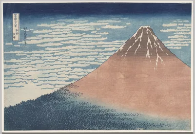 Photograph from 1830: South Wind, Clear Sky, from Thirty-Six Views of…