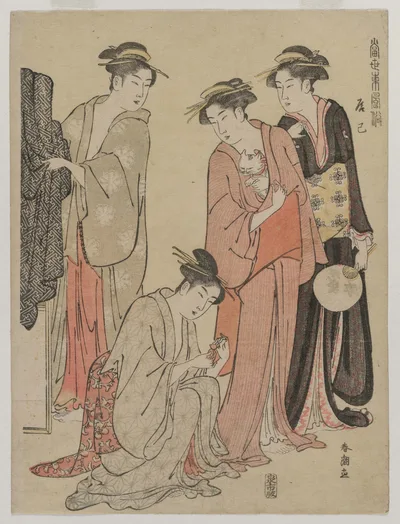 Women of the Tatsumi District (from the series Eastern Customs of the…, 1780