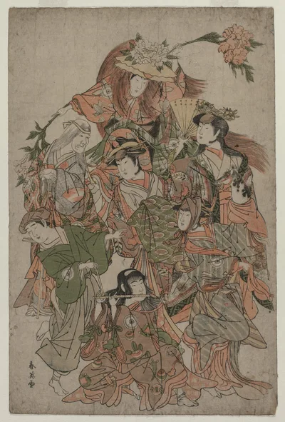 Iwai Hanshiro IV in a Dance of Seven Changes, 1793