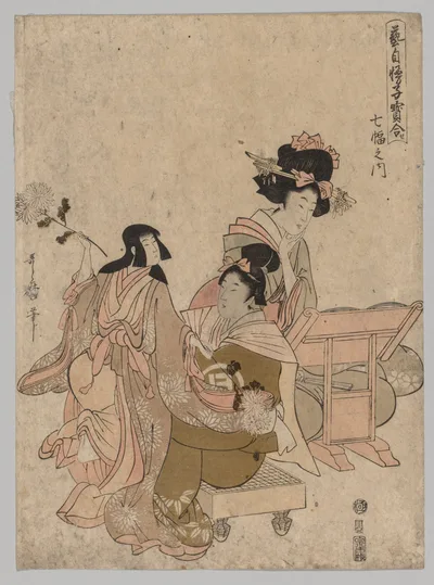 Bunraku Puppetry from the series Competition of Precious Children…, 1805