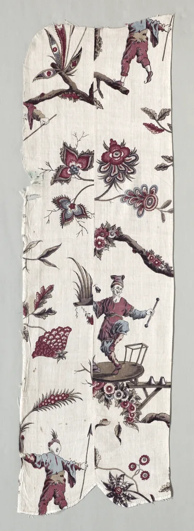 Woodblock Printed Textile Fragments, 1785