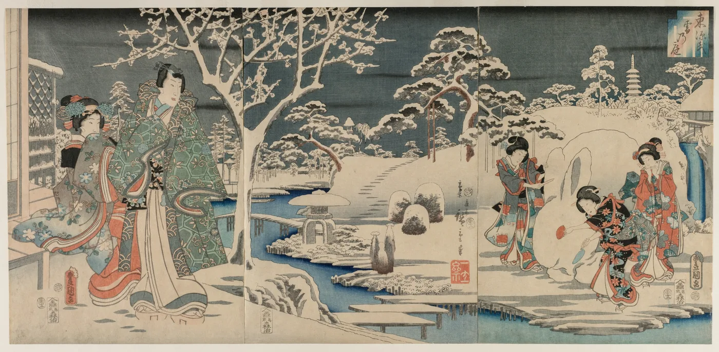 The Snowy Garden, 1854