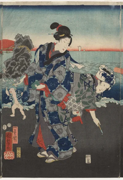 Splendid View at Futamigaura Bay, 1854