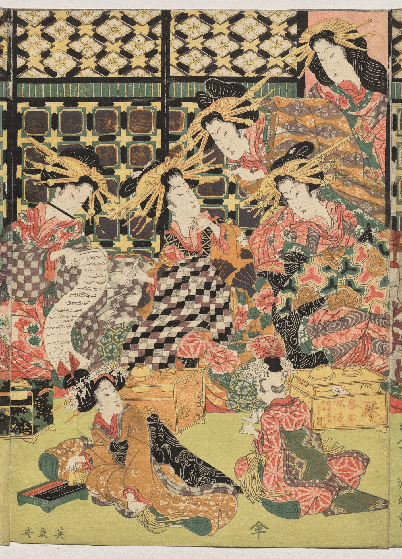 A Picture of the Viewing in the Pleasure Quarters, 1810