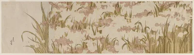 White and Purple Irises, 1800