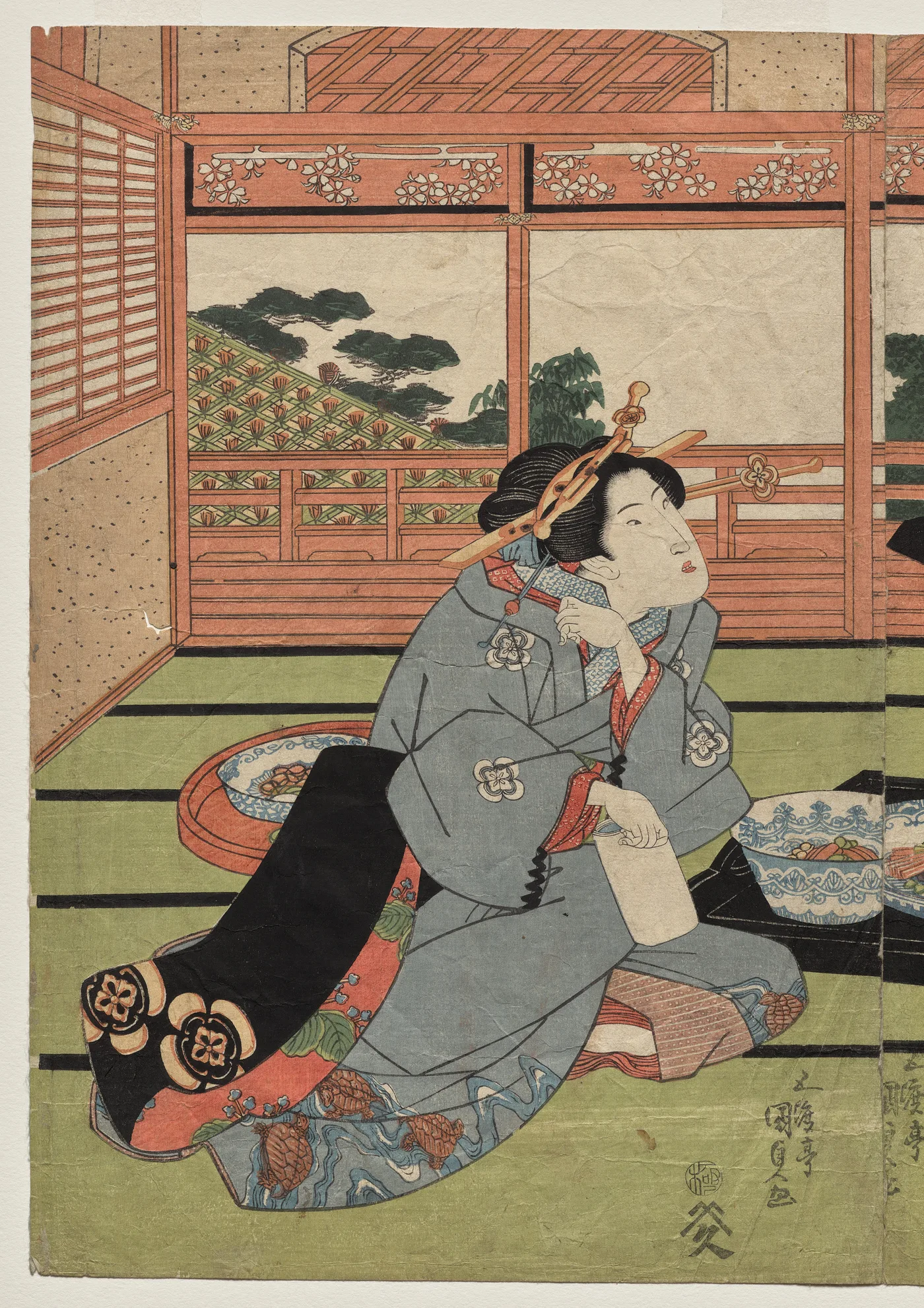 A View of the Large New Room at Sakurai, 1830