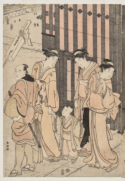 A Thousand Autumns, Ten Thousand Years on Tokiwa Bridge, 1790