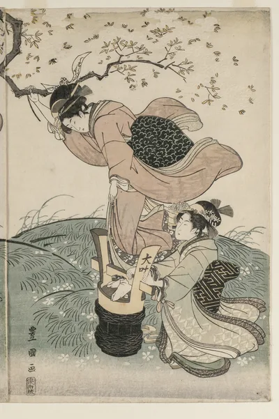 Cherry Blossoms in the Wind, 1790