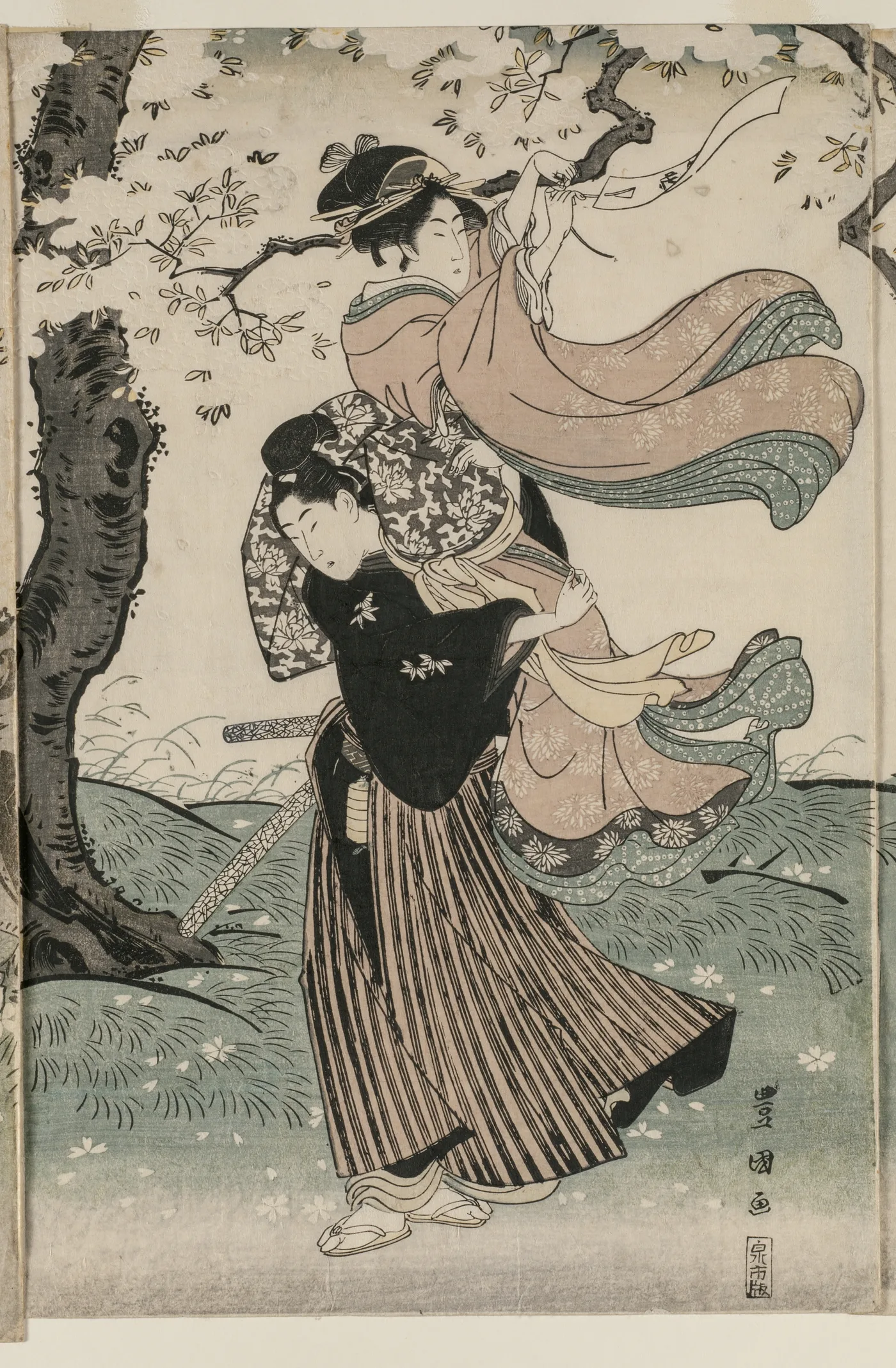 Cherry Blossoms in the Wind, 1790