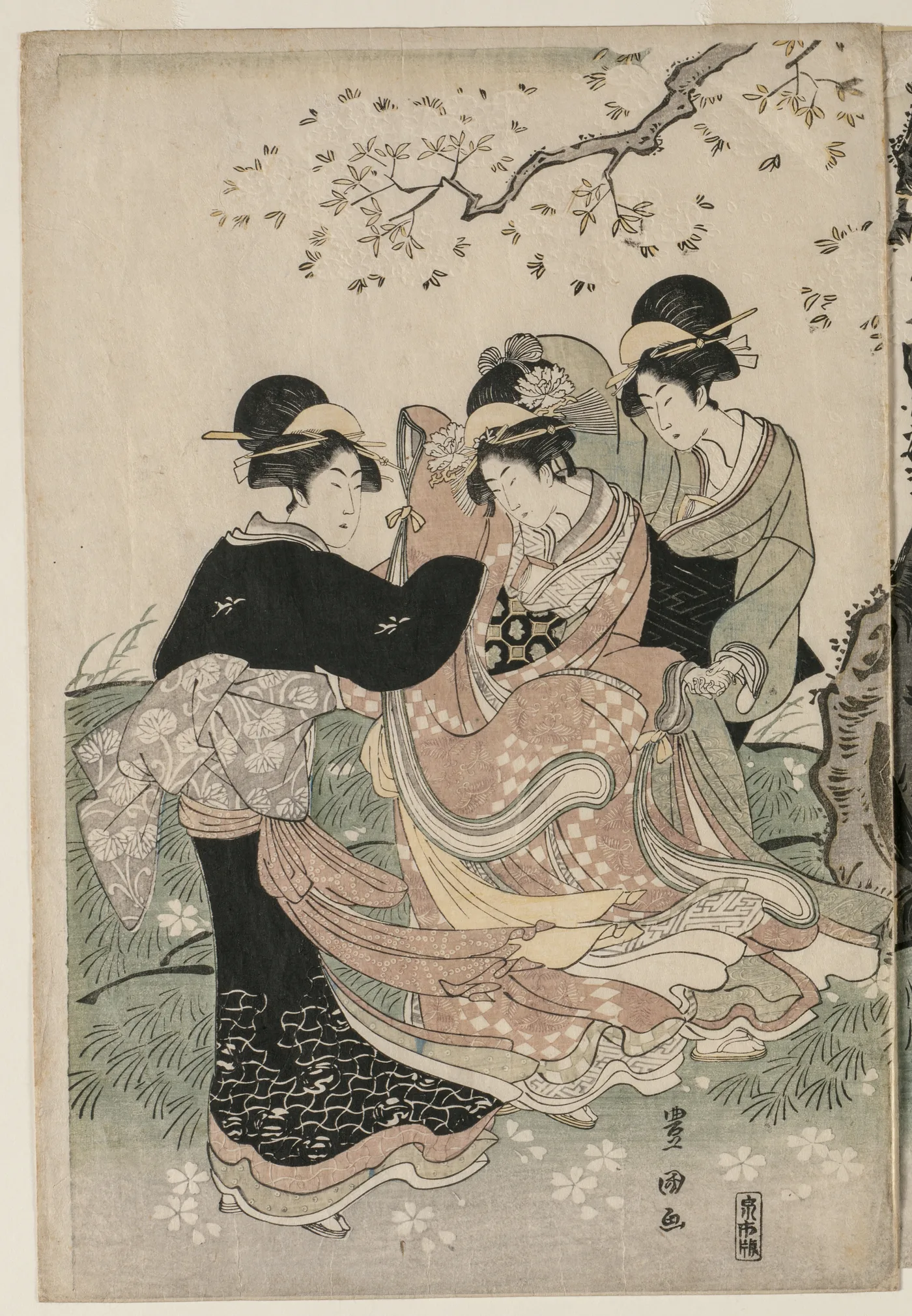 Cherry Blossoms in the Wind, 1790