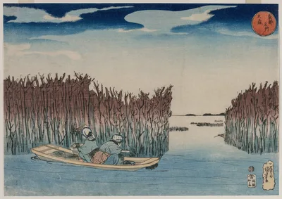Ōmori, from the series Famous Places in the Eastern Capital, 1830