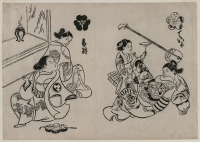 Three Courtesans with a Client