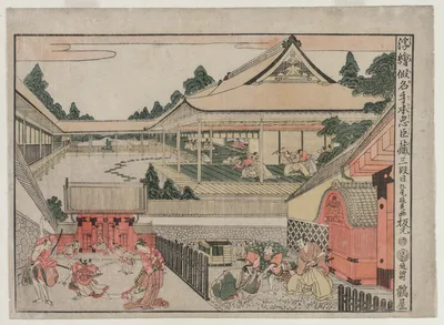 Chushingura: Act III (from the series Perspective Pictures for The…, 1790