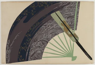 Flowers of a Hundred Worlds (Momoyogusa): Folding Fans (Suehiro), 1909