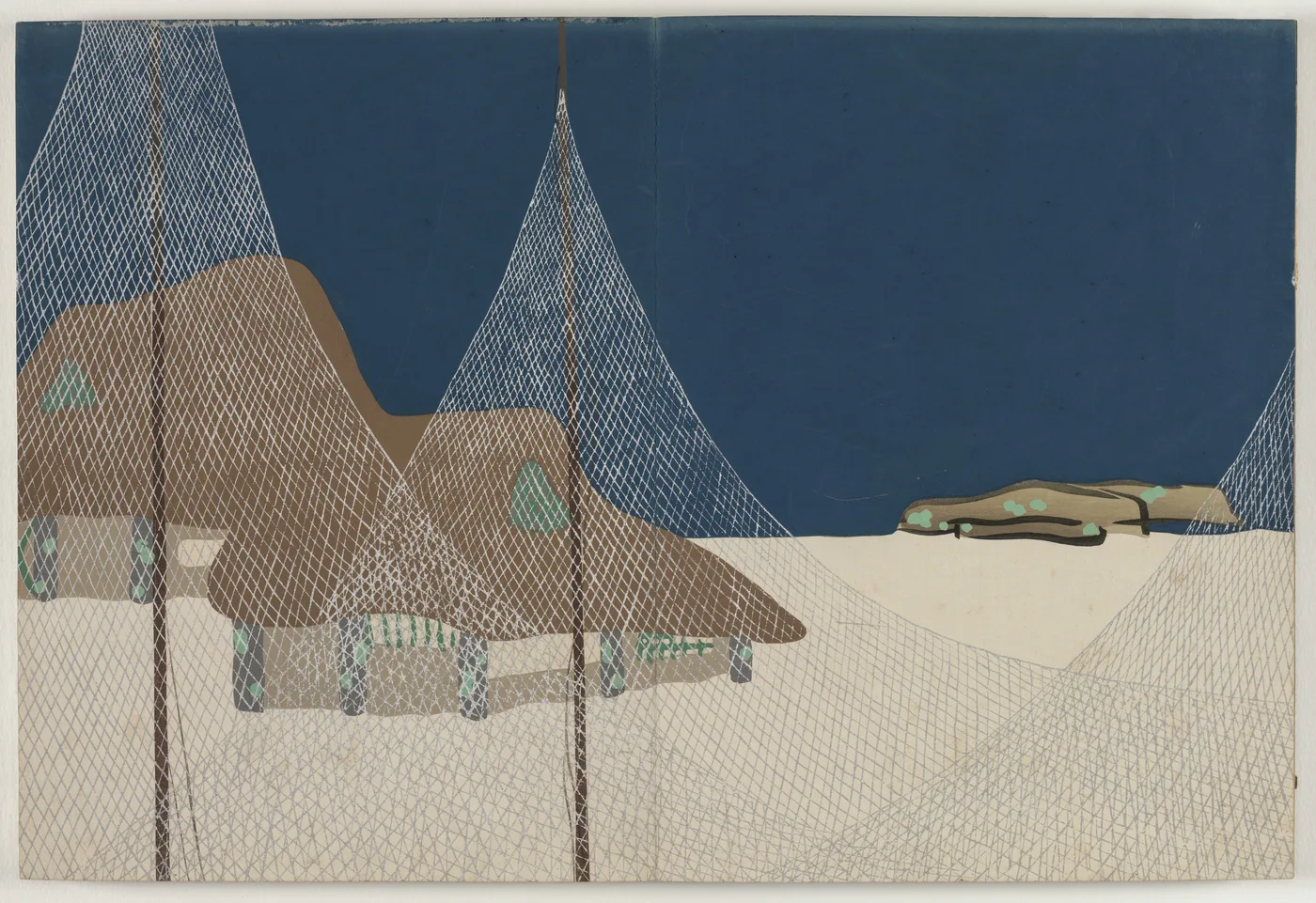 Flowers of a Hundred Worlds (Momoyogusa): Fishing Village (Ryoson), 1909