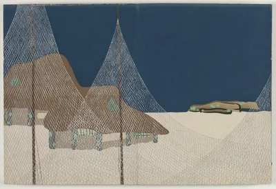 Flowers of a Hundred Worlds (Momoyogusa): Fishing Village (Ryoson), 1909