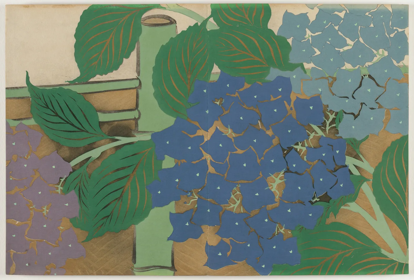 Flowers of a Hundred Worlds (Momoyogusa): Hydrangea (Ajisai), 1909
