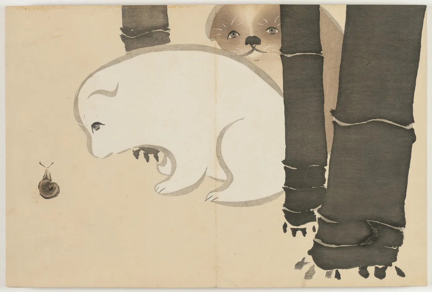 Flowers of a Hundred Worlds (Momoyogusa): Puppies (Enokoro), 1909