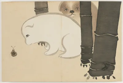 Flowers of a Hundred Worlds (Momoyogusa): Puppies (Enokoro), 1909