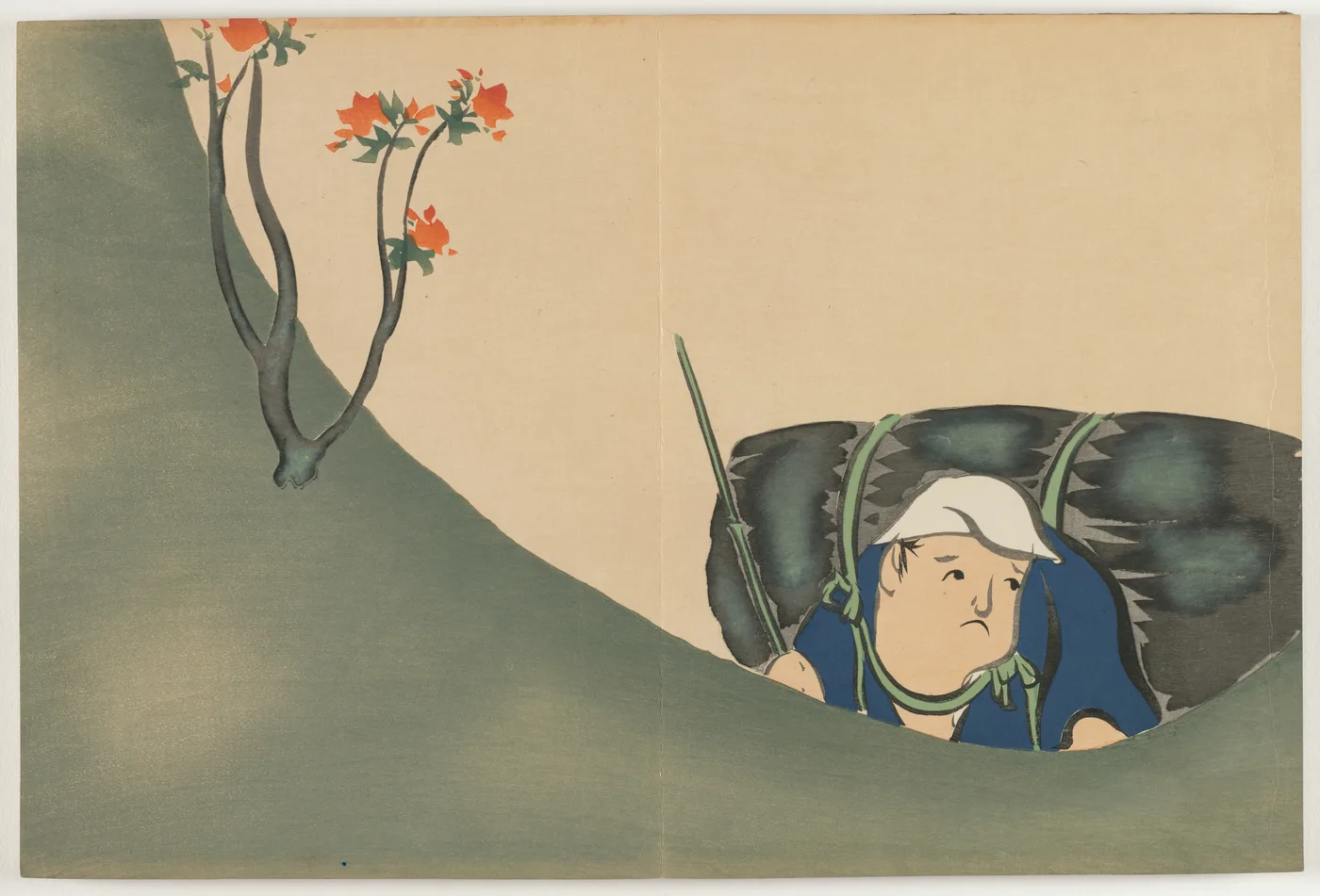 Flowers of a Hundred Worlds (Momoyogusa): Woodcutter (Shomu), 1910