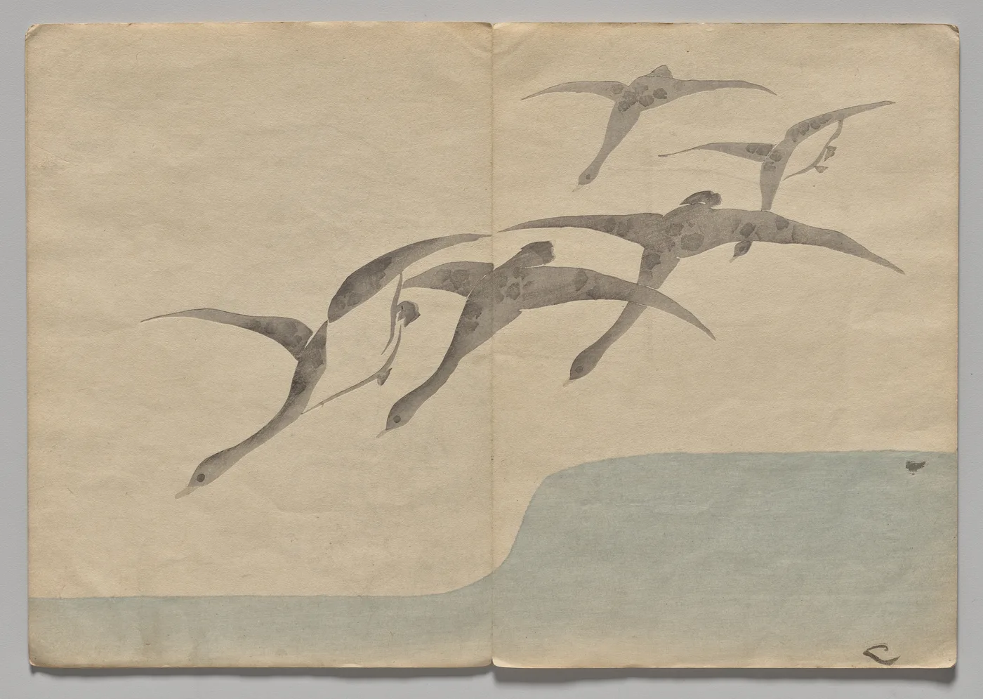 Scene from The Kōrin Picture Book (Volume 1), 1800