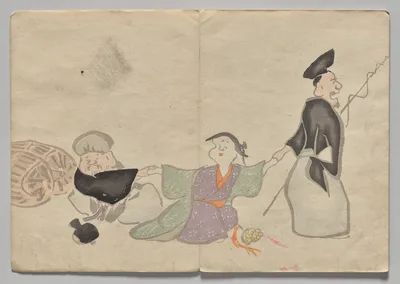 Scene from The Kōrin Picture Book (Volume 1), 1800