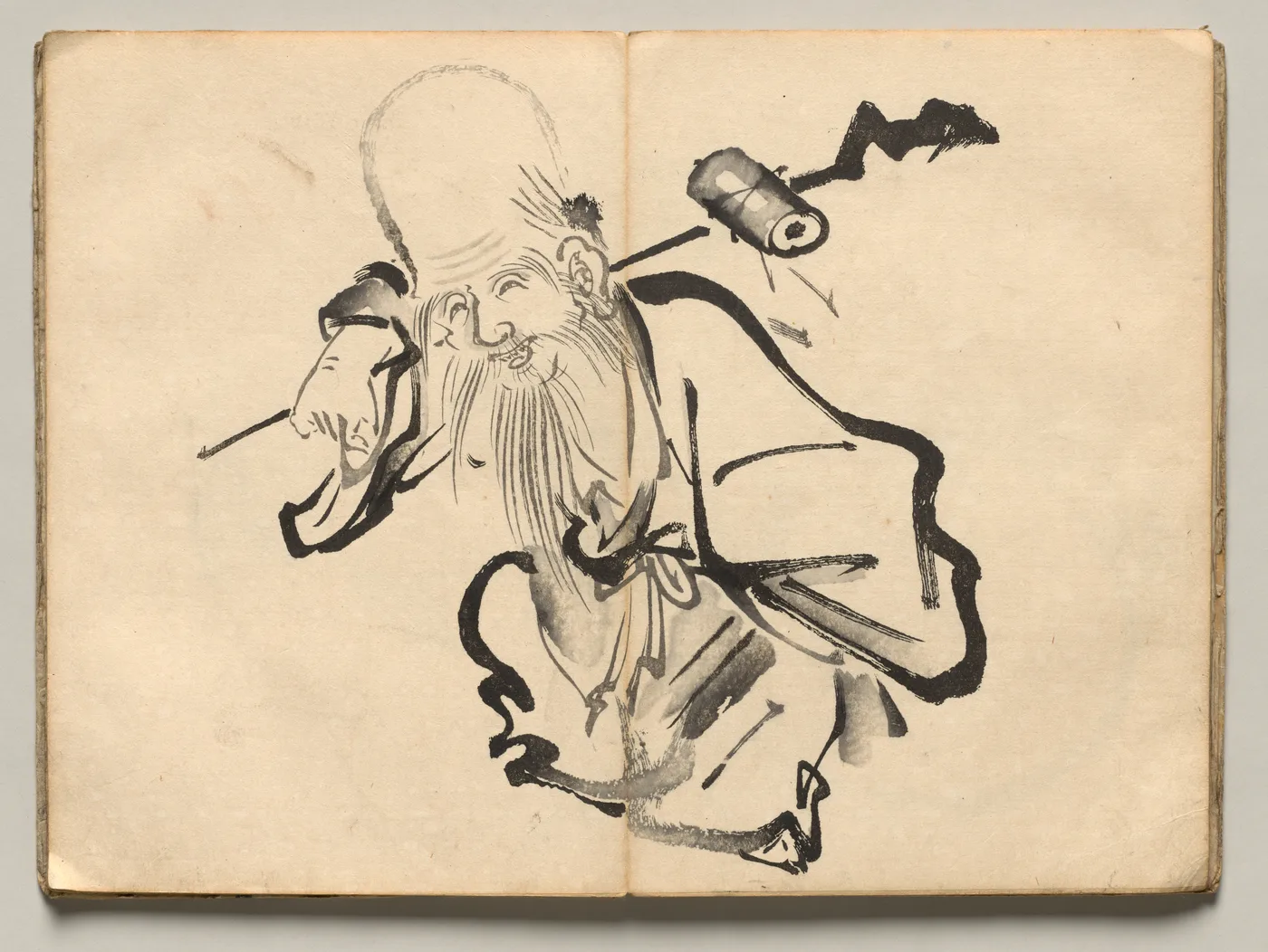 Fukurokuju from Ōkyo Picture Book, 1850