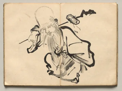 Fukurokuju from Ōkyo Picture Book, 1850
