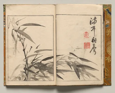 Bamboo, Design One from Shazanrō Picture Book, 1816