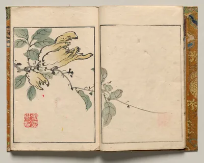 Buddha's Hand, Design Two from Shazanrō Picture Book, 1816