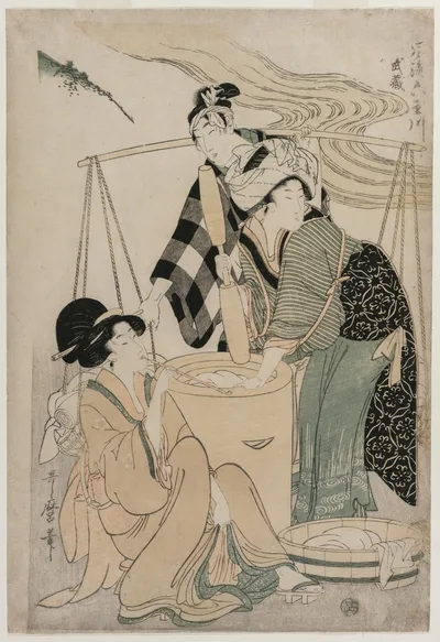 Settsu Province from the series Fashionable Six Jewel Rivers (Furyu…, 1804