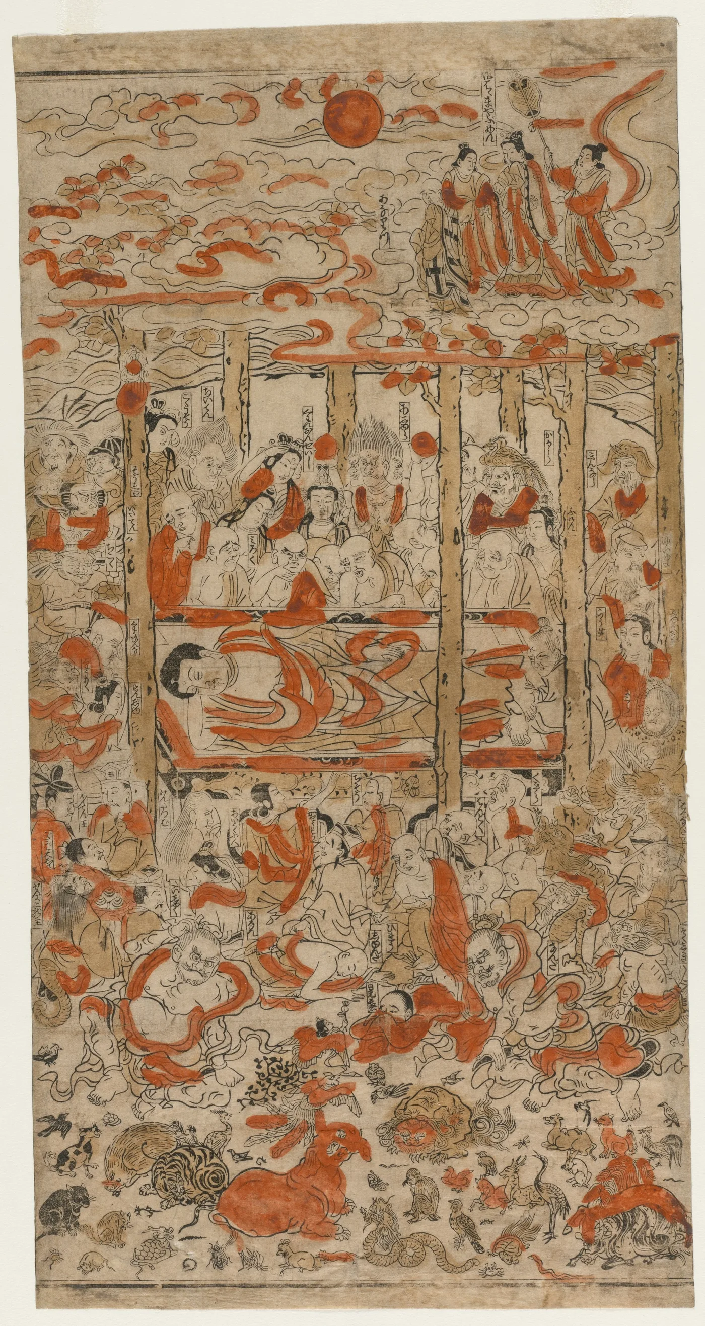 The Parinirvana of the Buddha, 1710