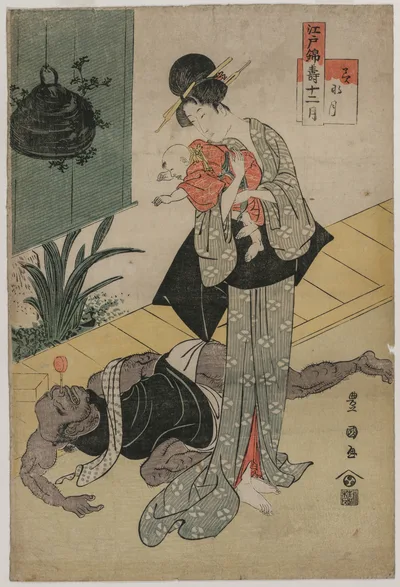 The Sixth Month (from the series The Twelve Felicitous Months in Edo…, 1790