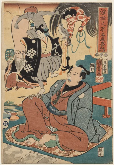 The Strange Occurrence of Ukiyo Matahei and his Famous Paintings, 1853