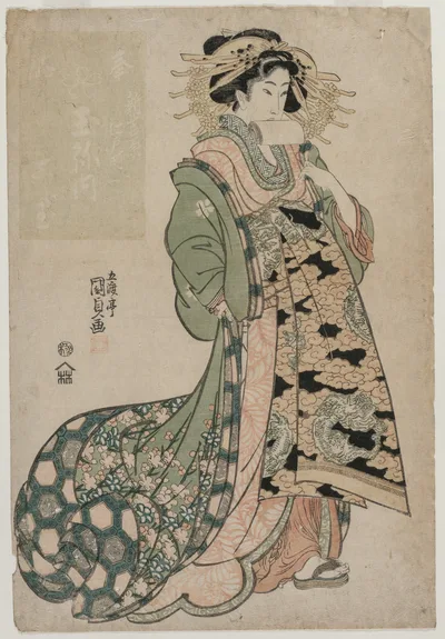 The Courtesan Shiratama of the Tamaya, 1810
